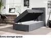 MEBLINI Boxspringbett mit Bettkasten - Gepolstert Produktbild-Vorschau 5