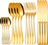 Set Posate Elegante in Acciaio Inox Dorato, 24 Pezzi per 6 Anteprima dell’immagine prodotto 1