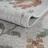 Teppich Outdoor Wohnzimmerteppich creme mit buntem Produktbild-Vorschau 2
