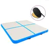 vidaXL Tappetino gonfiabile con pompa 200x200x10 cm PVC Blu Anteprima dell’immagine prodotto 8