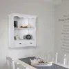 Wandregal Küchenregal Wandschrank Weiß Regal Holzregal Produktbild-Vorschau 2
