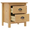 vidaXL Tables de nuit Hill 2 pcs. 46x35x49,5 cm pin massif Voir les images du produit 4