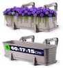 KADAX Donica Doniczka Balkonowa Podstawka Uchwyty 60cm Podgląd zdjęcia produktu 1