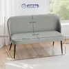 HOMCOM, sofa dwuosobowe, mała kanapa o szerokości 127 cm, z Podgląd zdjęcia produktu 3