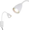 Mika Lampe spot GU10 MAX 25W câble en tissu blanc Voir les images du produit 4