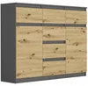 Komoda 120 cm 6 zásuvky 2 dveře skříňka FRAMIRE S-62D Náhled obrázku produktu 1