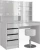 Schminktisch Vicco Sherry Weiß 120 cm mit LED Beleuchtung, Produktbild-Vorschau 1