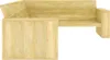 vidaXL Garten-Eckbank 239 cm Kiefernholz Imprägniert Produktbild-Vorschau 2