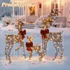 LEADZM 3-teiliges Weihnachtsbeleuchtung Rentier Rattan , Produktbild-Vorschau 6