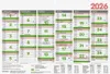 BRUNNEN Tafelkalender 2026 - A5 quer – Arbeitsvorbereitung Produktbild-Vorschau 2