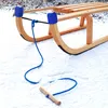 com-four® 2x Schlittenleine mit Holzgriff, Rodelzubehör Produktbild-Vorschau 2