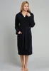 Schiesser Damen Bademantel, 120 cm Gr. S  navy Produktbild-Vorschau 27