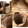 Geflochtener Blumenkorb,Geflochtene Körbe aus Stroh,Vase Produktbild-Vorschau 3