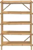 vidaXL Regal mit 5 Böden 100x40x150 cm Bambus Produktbild-Vorschau 4