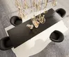 DELIFE Esstisch Edge 300x100 Reliefglas Rauchschwarz Produktbild-Vorschau 5