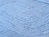 A close-up, detailed view of light blue yarn. Produktbild-Vorschau