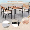 KOMFOTTEU 4-teiliges Gartenmöbel Set aus Akazienholz & Produktbild-Vorschau 3