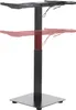 A black, adjustable height desk frame with a square base. Anteprima dell’immagine prodotto