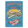 MuchoWow® Mauspad Mousepad Mancave - Flugzeug - Vintage - Produktbild-Vorschau 1