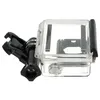 A clear product shot of a waterproof housing for an action camera. Produktbild-Vorschau