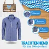 Trachtenhemd Karo Edelweiß-Stickerei  aus Baumwolle, Produktbild-Vorschau 4