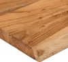 Close-up view of a wooden surface, showing the grain and texture. Voir les images du produit