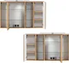 Spiegelschrank 105cm mit LED Aufsatzleuchte VASTO-03-WHITE Produktbild-Vorschau 3