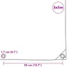 plachta vidaXL 650 g/m² 3x5 m zelená Náhľad obrázku produktu 5