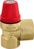 A brass safety valve with a red cap. Anteprima dell’immagine prodotto