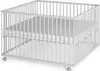 Laufgitter 120x120 cm mit Matratze - weiß - Premium Produktbild-Vorschau 1