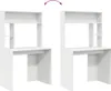 vidaXL Biurko z półką białe 91 x 50 x 149 cm materiał Podgląd zdjęcia produktu 8