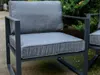 MOSTRARE | Fauteuil de jardin - Gris - Aluminium - Avec Voir les images du produit 3