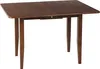 BELIANI Esstisch Dunkelbraun Gummibaumholz 90/120 x 60 cm Produktbild-Vorschau 1