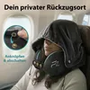 FLOWZOOM COMFY Reise-Nackenkissen mit Kapuze, Memory Foam, Produktbild-Vorschau 2