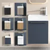 doporro Petit Meuble sous Vasque Gris Noir et Vasque 46cm Voir les images du produit 3