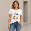 Camiseta para mujer, blanca, talla M, con estampado que Vista previa de la imagen del producto 3