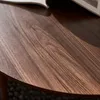 sweeek - Set aus 2 runden Couchtischen - Nussbaumfarben Produktbild-Vorschau 3