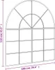 vidaXL Nástenné zrkadlo čierne 100x110 cm Zakrivená Náhľad obrázku produktu 7