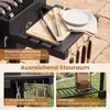 Barbecue au charbon de bois COSTWAY avec couvercle, chariot Voir les images du produit 7