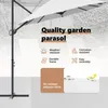 Parasol vidaXL couleur sable 372 x 198 x 243 cm en Voir les images du produit 3