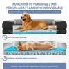 ELONEO Letto ortopedico per cani, taglia L - Nero Anteprima dell’immagine prodotto 3