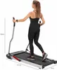 A woman is using an electric treadmill for Nordic walking. Voir les images du produit