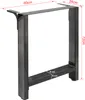 Wiltec Tischbeine aus lackiertem Stahl 2er Set 60x72cm Produktbild-Vorschau 3