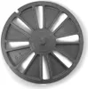 A single cast iron grate for a fireplace or wood-burning stove, viewed from above against a white background. Produktbild-Vorschau