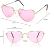 KarneLux Herz Sonnenbrille 2er Set - Rosa Brille in Produktbild-Vorschau 5