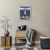 Gerahmtes Poster - Rahmen in heller Eiche - Leuchtturm Meer Produktbild-Vorschau 7