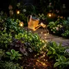 LED Solar Gießkanne mit 40 LEDs in warmweiß - auf Ständer - Produktbild-Vorschau 7