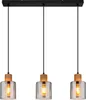 Globo Lighting Hängeleuchte Metall schwarz matt, 3x E27 Produktbild-Vorschau 2