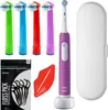 Oral-B Junior Pro Elektrische Zahnbürste Lila mit 4 Produktbild-Vorschau 1