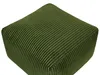 BELIANI Pouf Dunkelgrün Cord 50 x 50 cm mit EPS-Perlen Produktbild-Vorschau 5